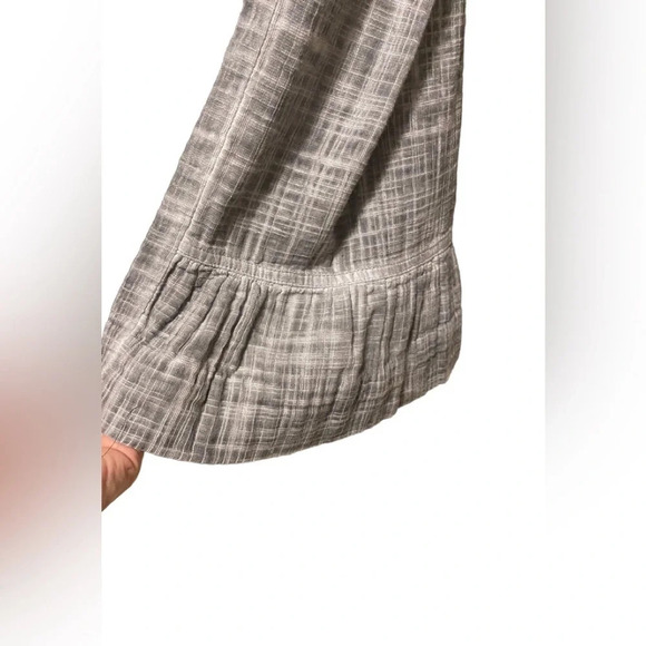 Soft Surroundings Raleigh Pants Cotton Gauze Ruffle Hem Wide Leg - Picture 5 of 12